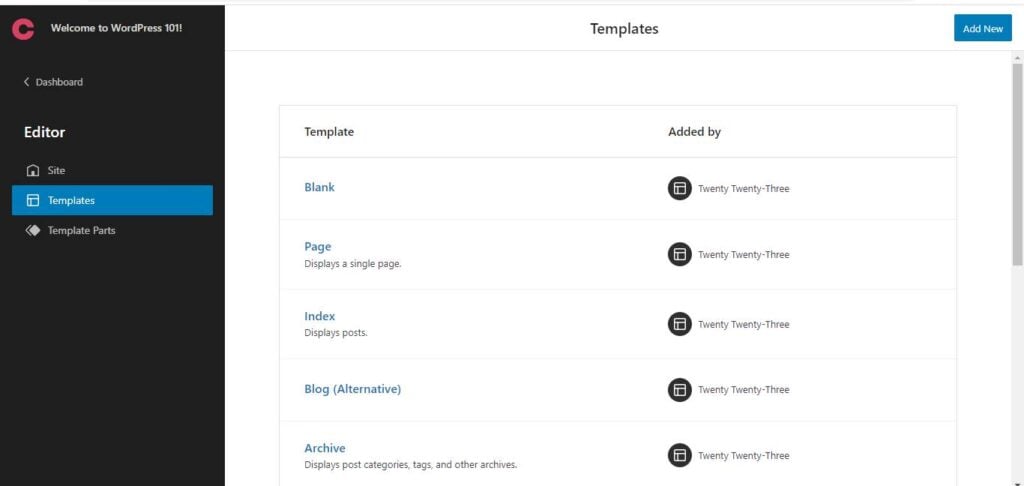 WordPress 6.1 offers many more templates and patterns