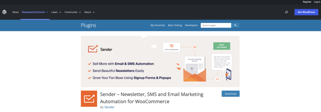 Sender helps leverage your email lists to generate revenue